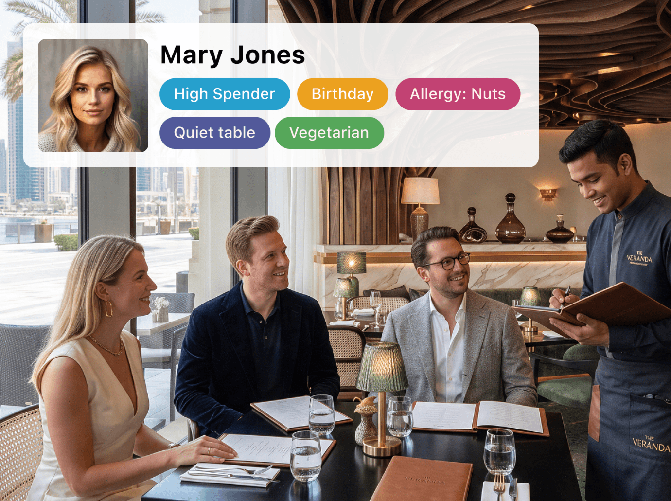enhanced service with guest tagging